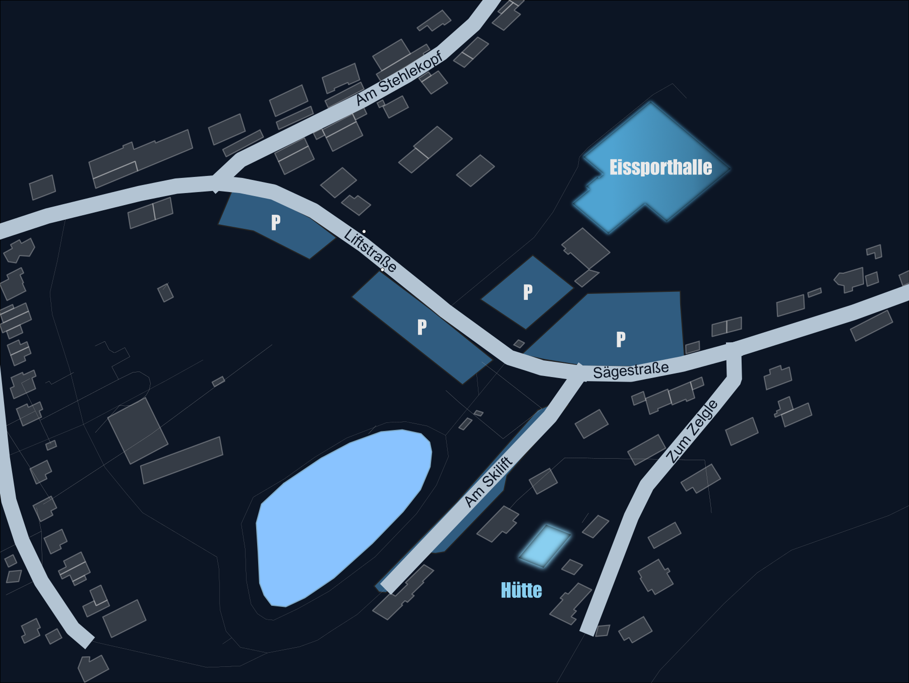 Lageplan Wolves Night 2026 - Eishalle Herrischried